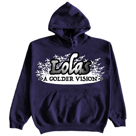 LOLA'S HARD WARE - Dove Flake Hoodie "Navy"