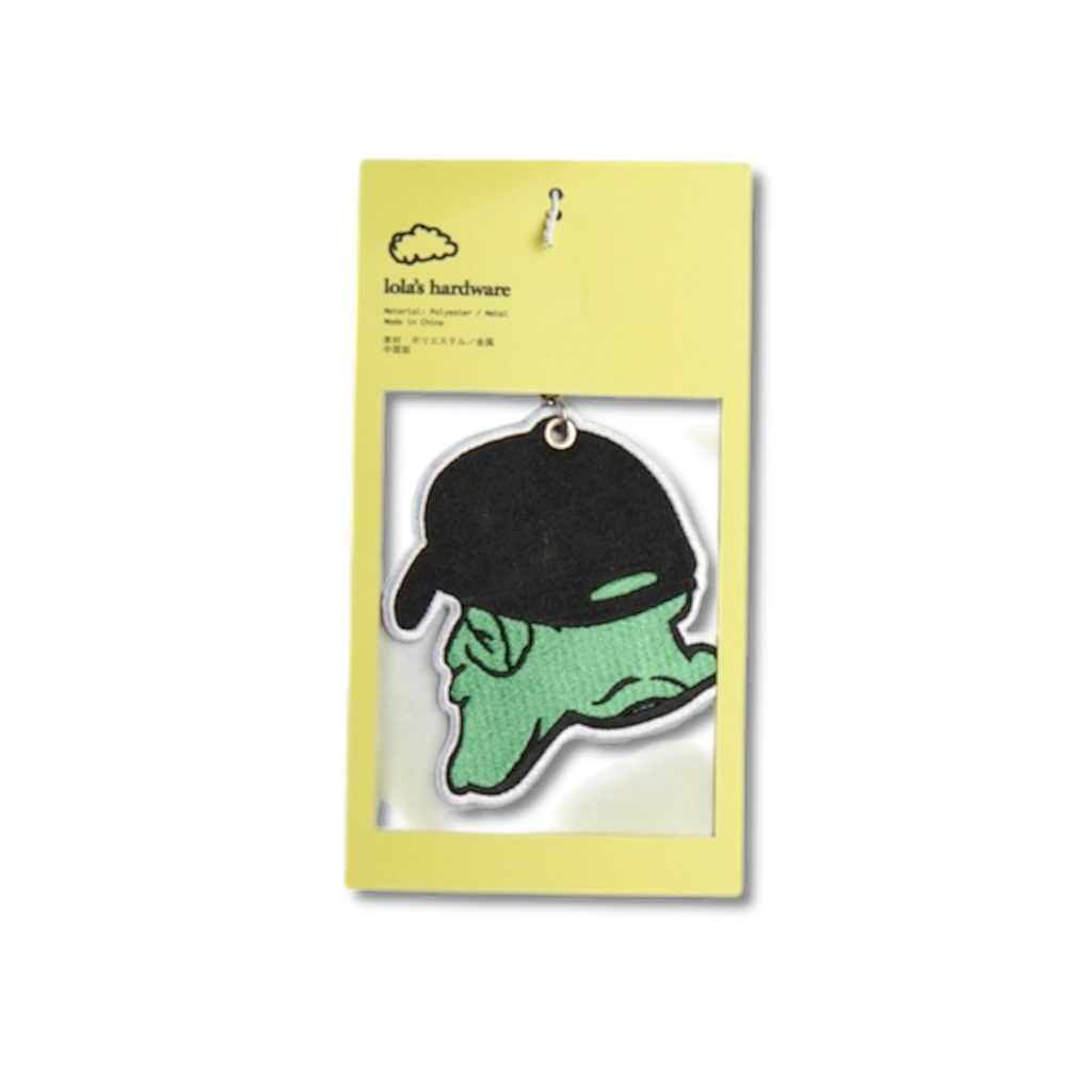 LOLA'S HARDWARE - GOBLIN EMBROIDERY KEYCHAIN "Green/Black"