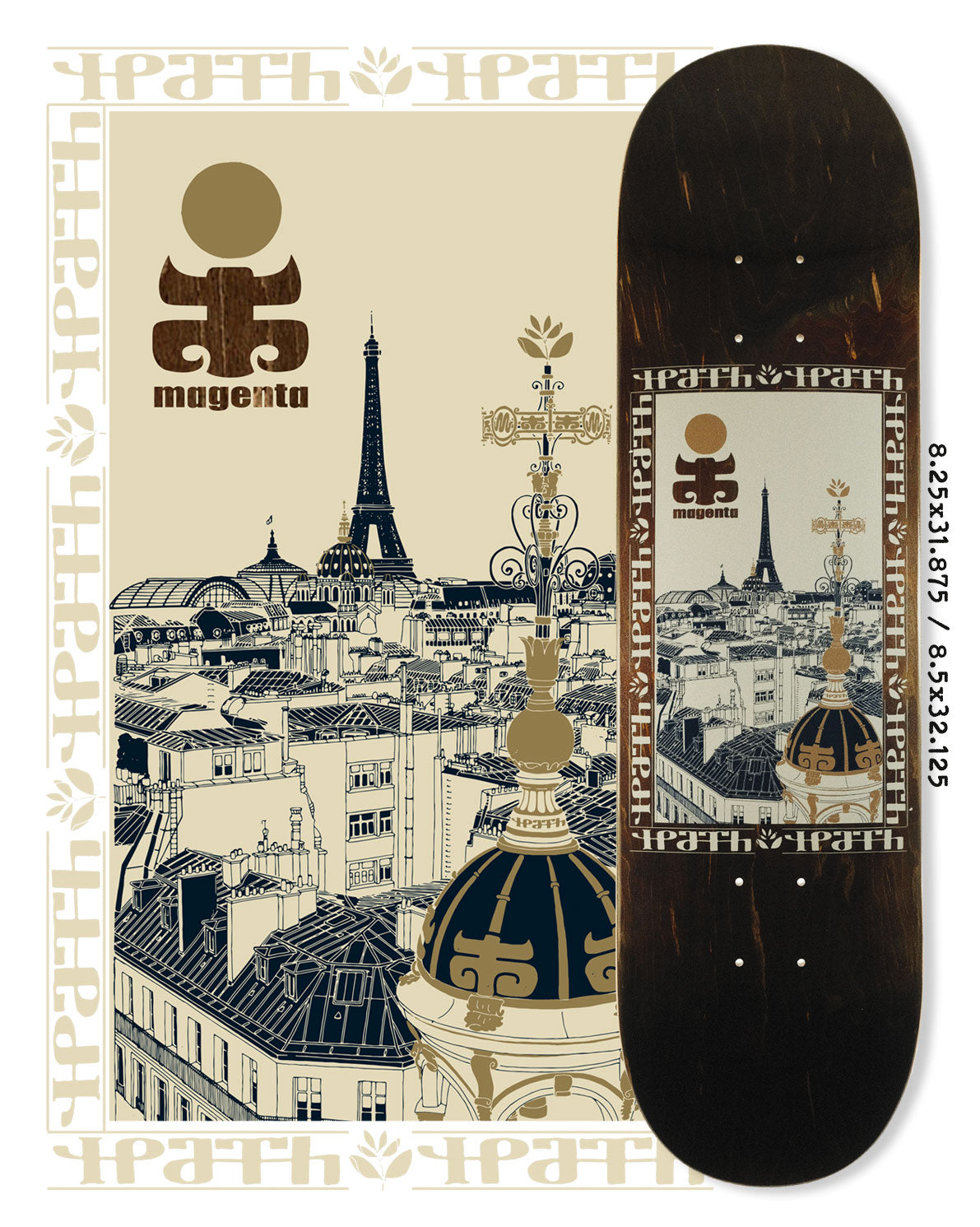 MAGENTA SKATEBOARDS - MAGENPATH BOARD 8.25"/8.5"