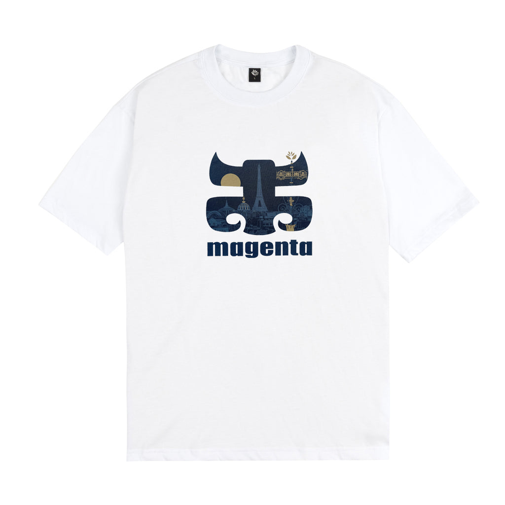 MAGENTA SKATEBOARDS - MAGENPATH TEE  "WHITE"