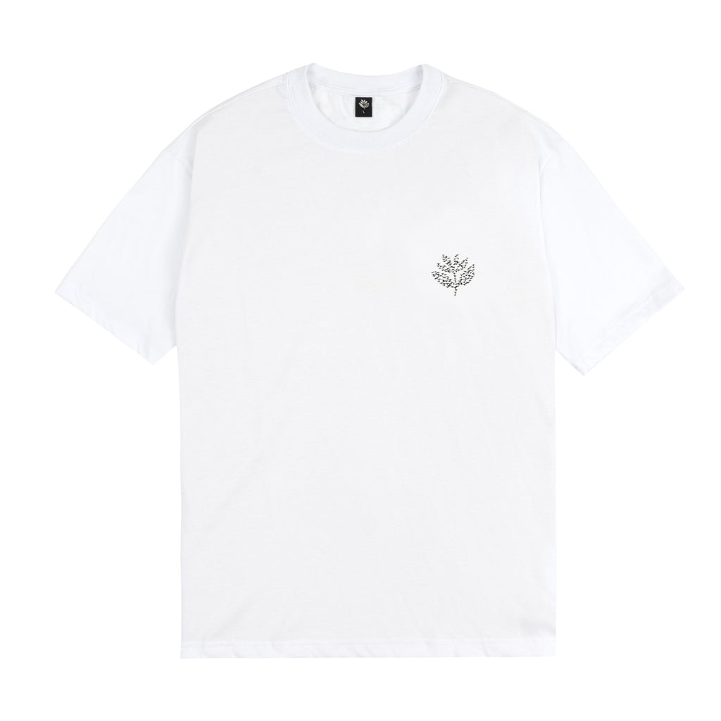 MAGENTA SKATEBOARDS  - MIGRATION TEE "WHITE"