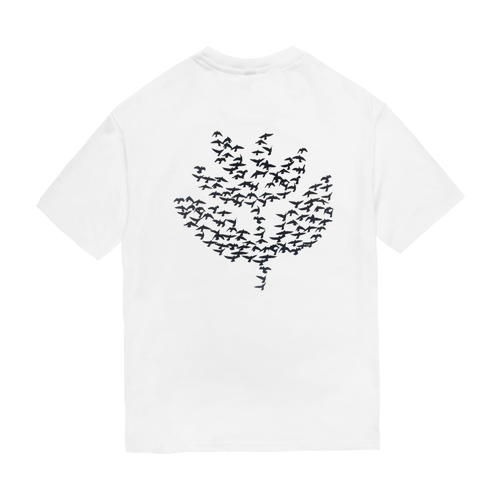 MAGENTA SKATEBOARDS - MIGRATION TEE "WHITE"