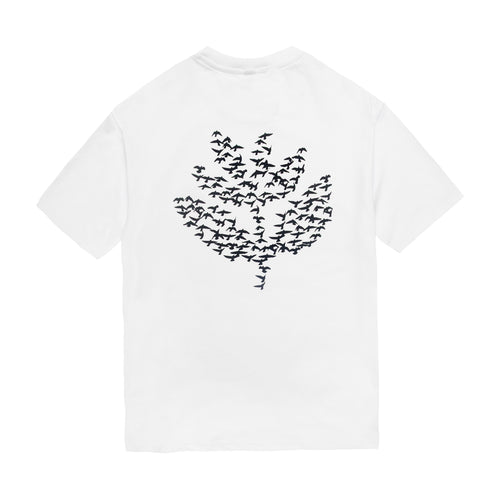 MAGENTA SKATEBOARDS - MIGRATION TEE "WHITE"