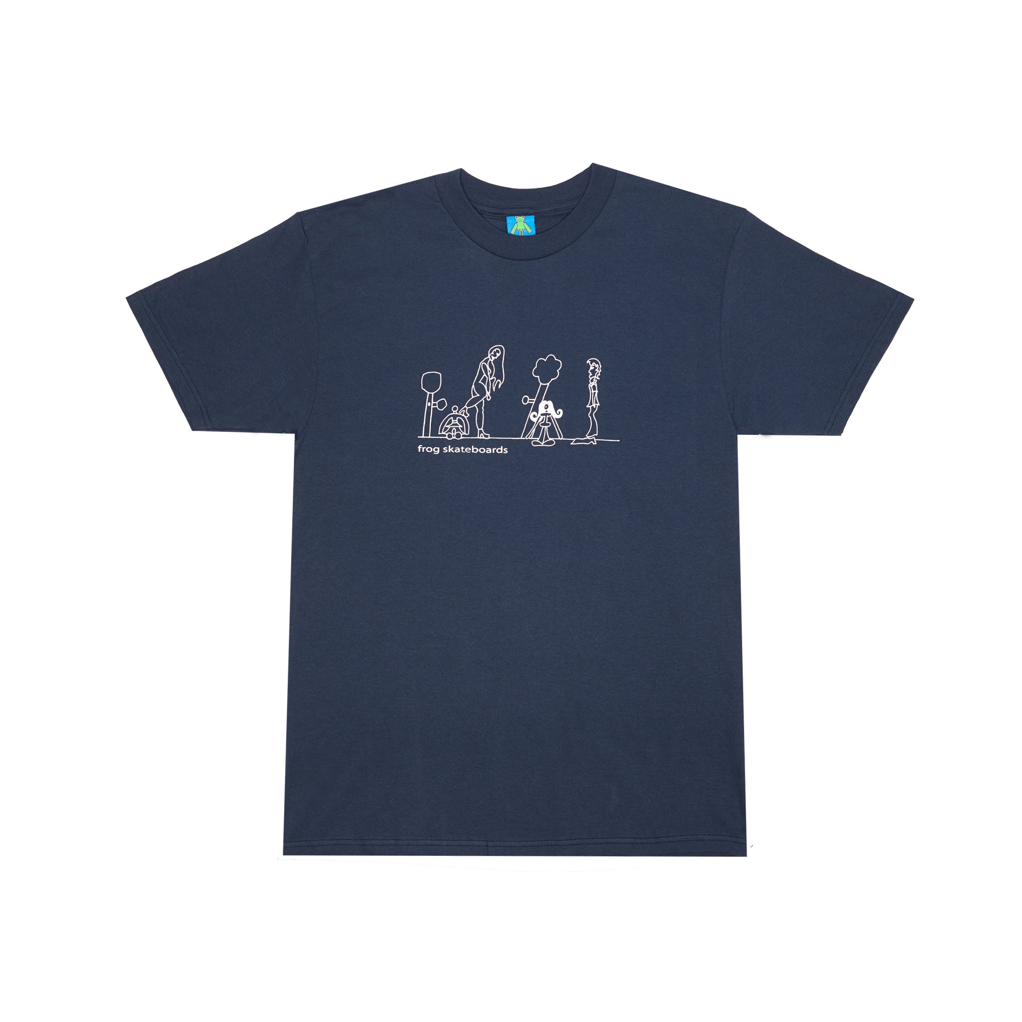FROG SKATEBOARDS - Memories 1000 Tee "Navy"
