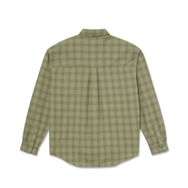 POLAR - Mitchell LS Shirt Flannel "Green / Beige"