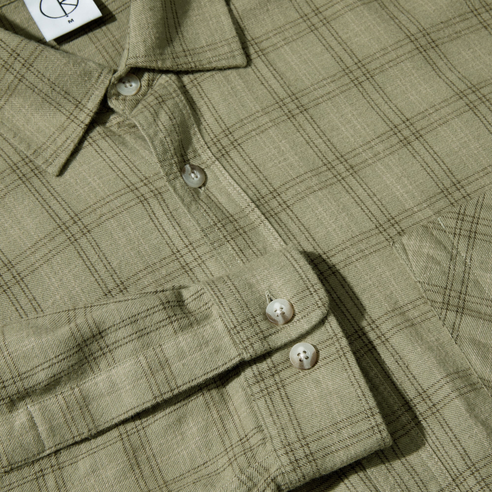 POLAR - Mitchell LS Shirt Flannel "Green / Beige"