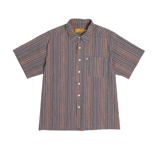 FROG SKATEBOARDS - Mojo Stripe Pocket Shirt "Red"