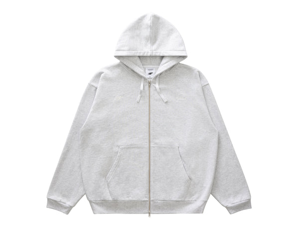 GRAND COLLECTION X NEW BALANCE NB Heavyweight Full Zip Hoodie "Heather"