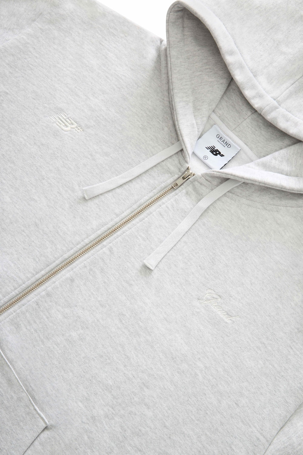 GRAND COLLECTION X NEW BALANCE NB Heavyweight Full Zip Hoodie "Heather"
