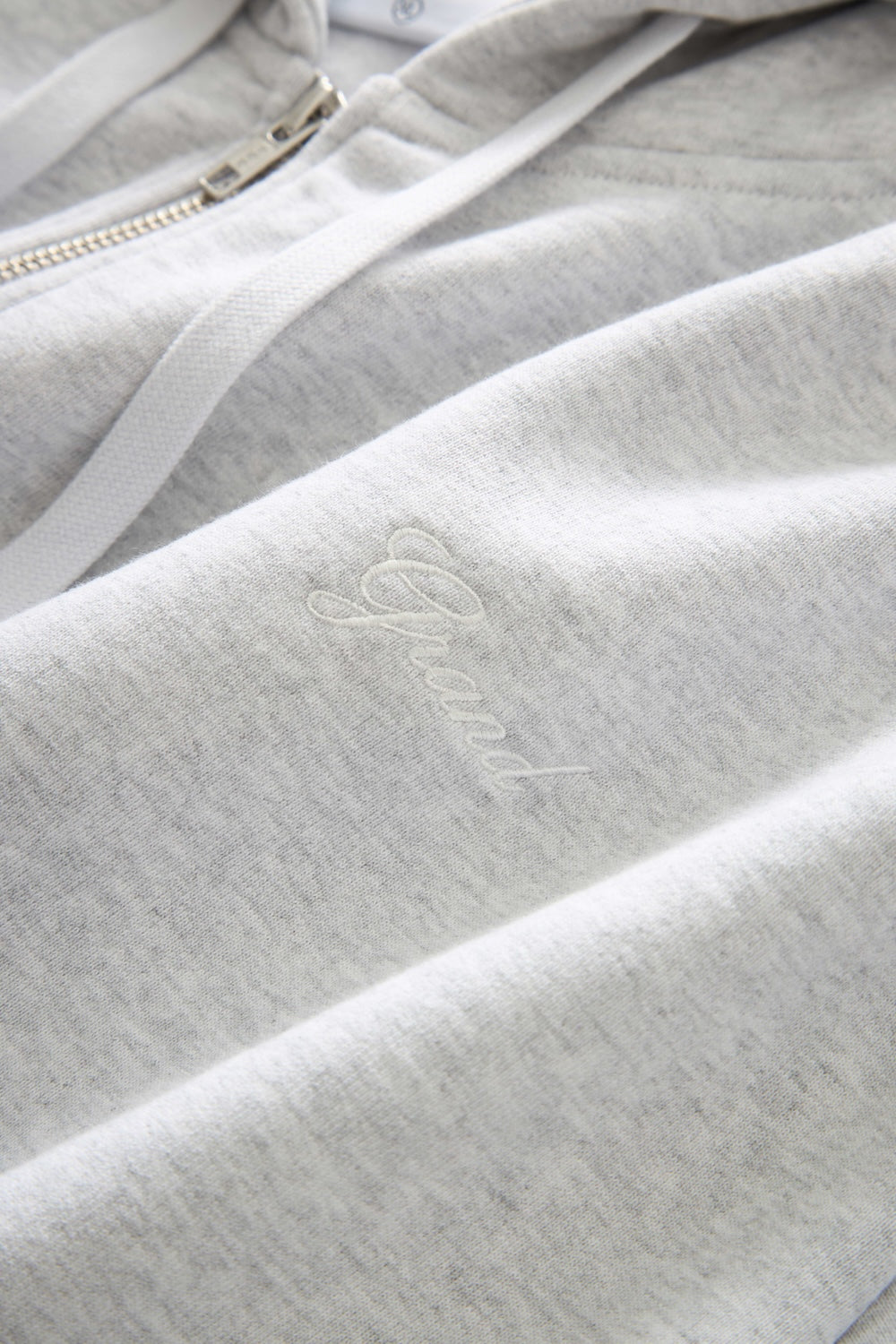 GRAND COLLECTION X NEW BALANCE NB Heavyweight Full Zip Hoodie "Heather"