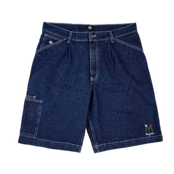 MAGENTA SKATEBOARDS - OG DENIM POCKET LONG SHORTS "BLUE DENIM"