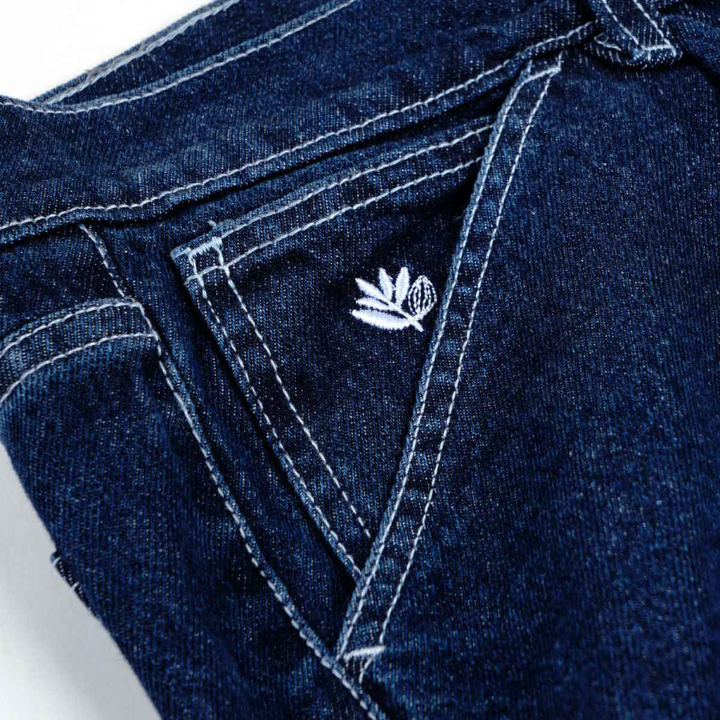 MAGENTA SKATEBOARDS - OG DENIM POCKET LONG SHORTS "BLUE DENIM"