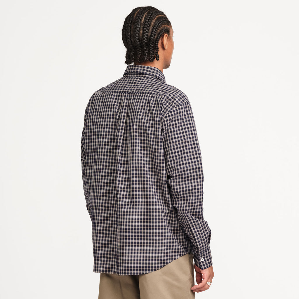 Last Resort AB - OG LS Shirt "Navy/Grey Check"