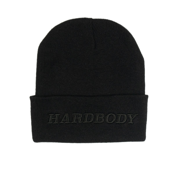 HARDBODY - OG LOGO BEANIE "BLACK/BLACK"