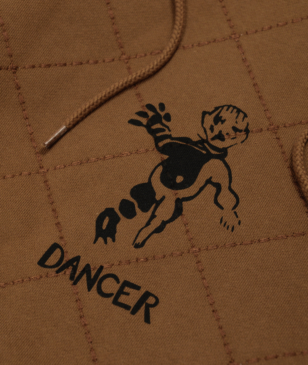 DANCER - OG Diamond Stitch Hoodie "Brown"