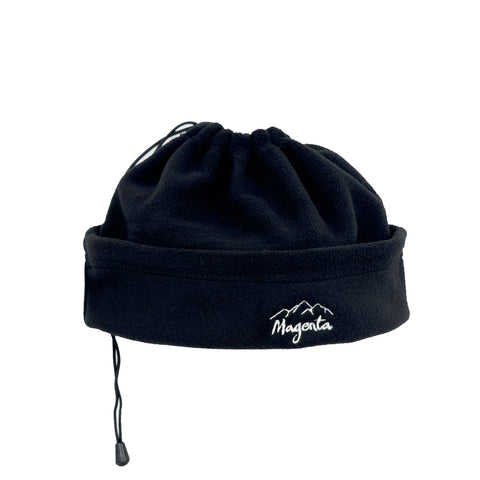MAGENTA SKATEBOARDS − CONVERTIBLE FLEECE BEANIE "Black"