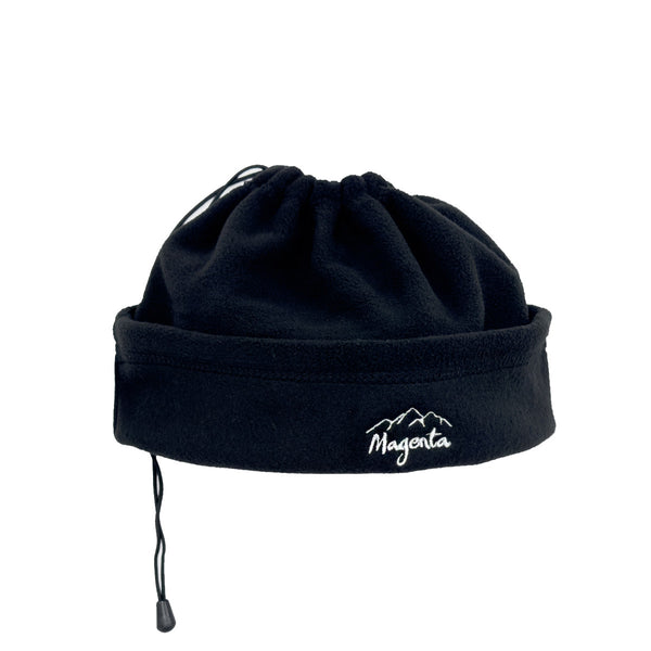 MAGENTA SKATEBOARDS − CONVERTIBLE FLEECE BEANIE "Black"