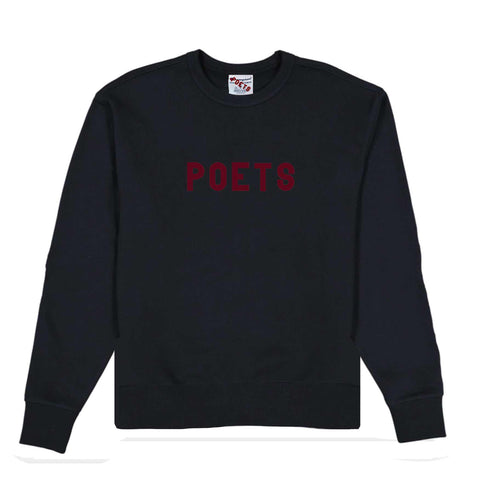 POETS - OG POETS FLOCKED CREW  "Black"