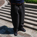 polar big boy pants brown blue on body wide fit skate styling size M 183cm 着用イメージ