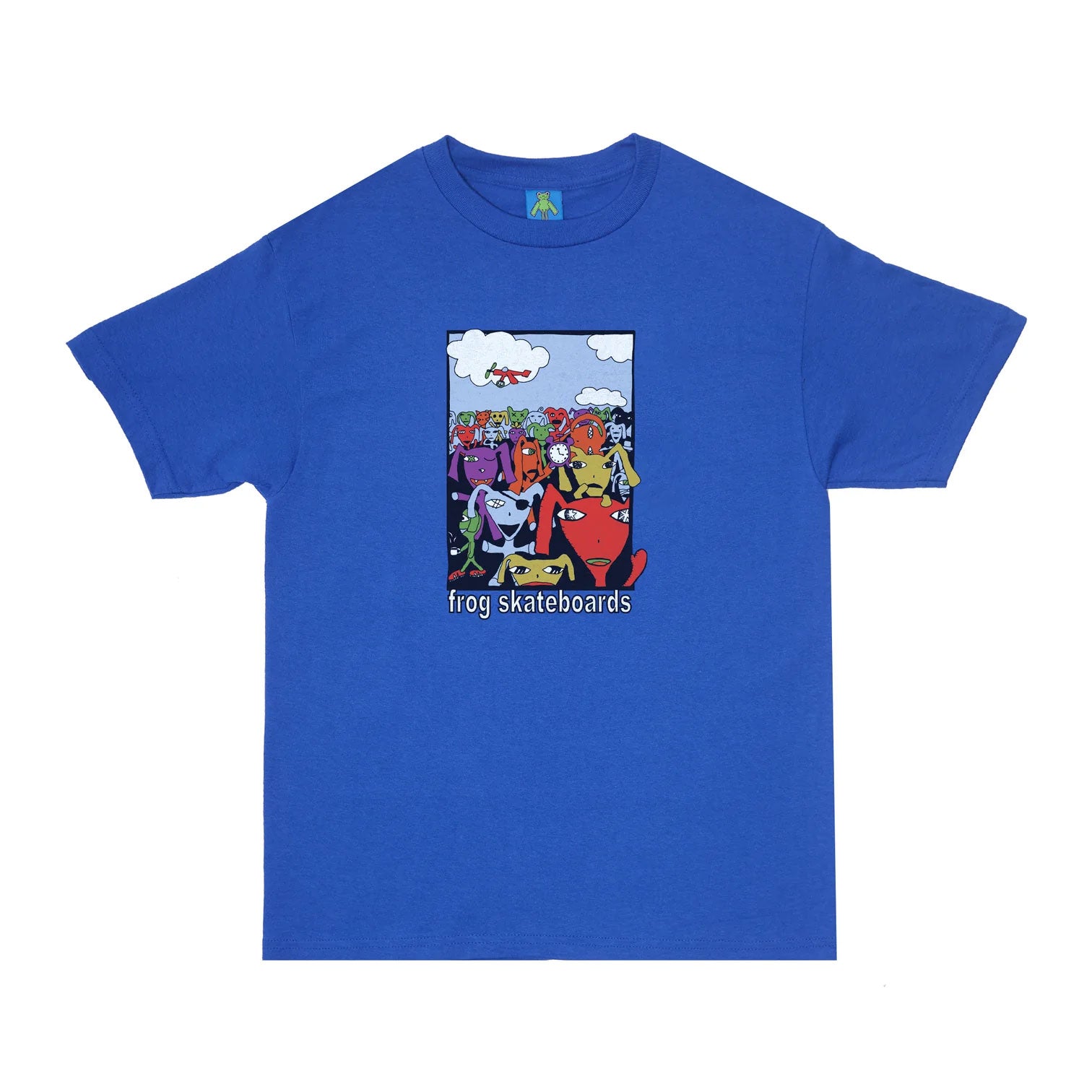 FROG SKATEBOARDS - Party Monster T-shirt "Royal Blue"