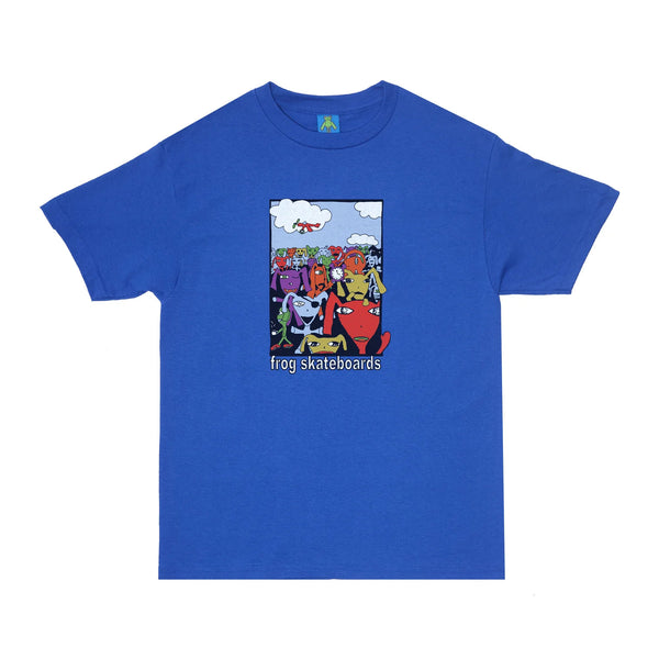 FROG SKATEBOARDS - Party Monster T-shirt "Royal Blue"