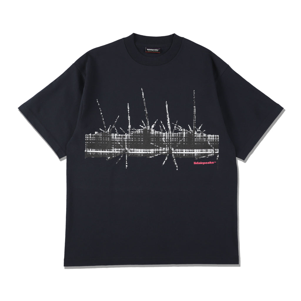 Lidairpeaks - Plaid cactus tee "Navy"