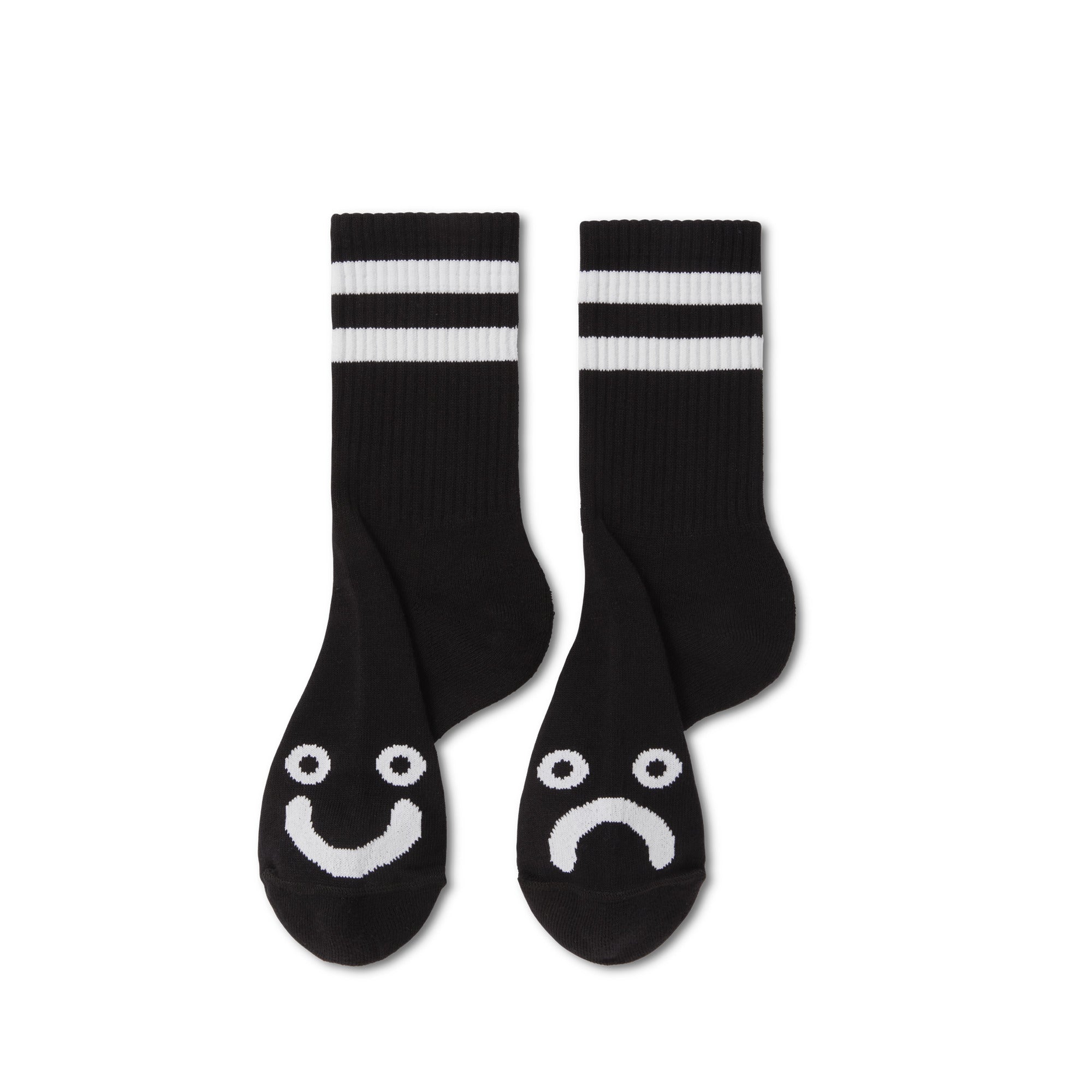 POLAR - Happy Sad Rib Socks "Black"