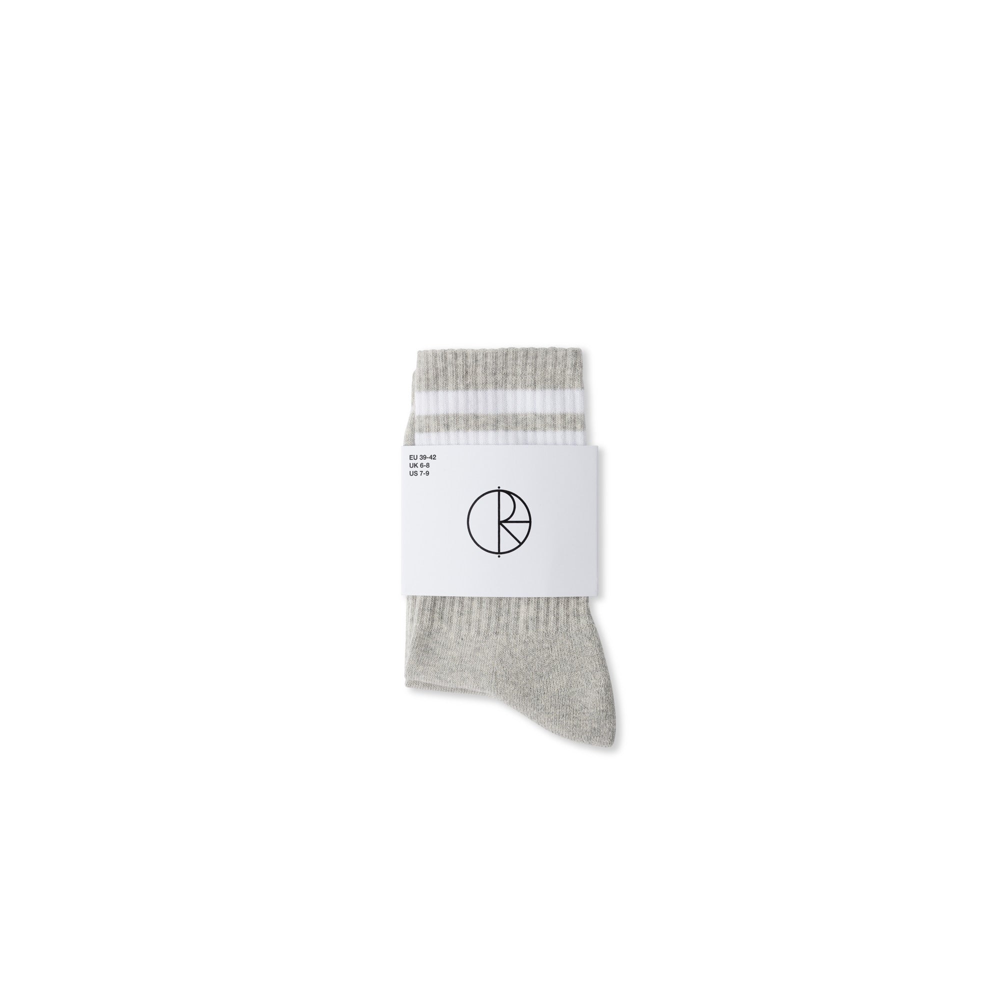 POLAR - Rib Socks | Happy Sad "Heather Grey"