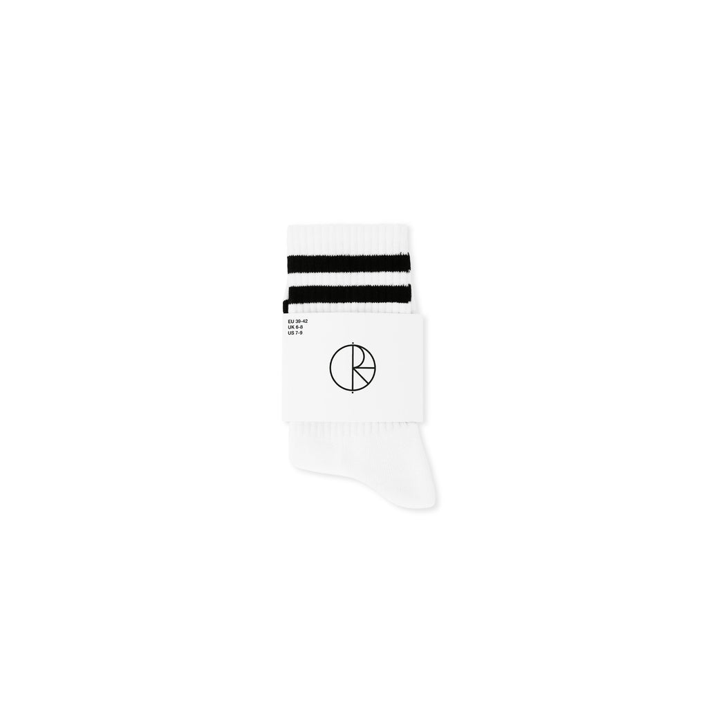 POLAR - Rib Socks | Happy Sad "White"