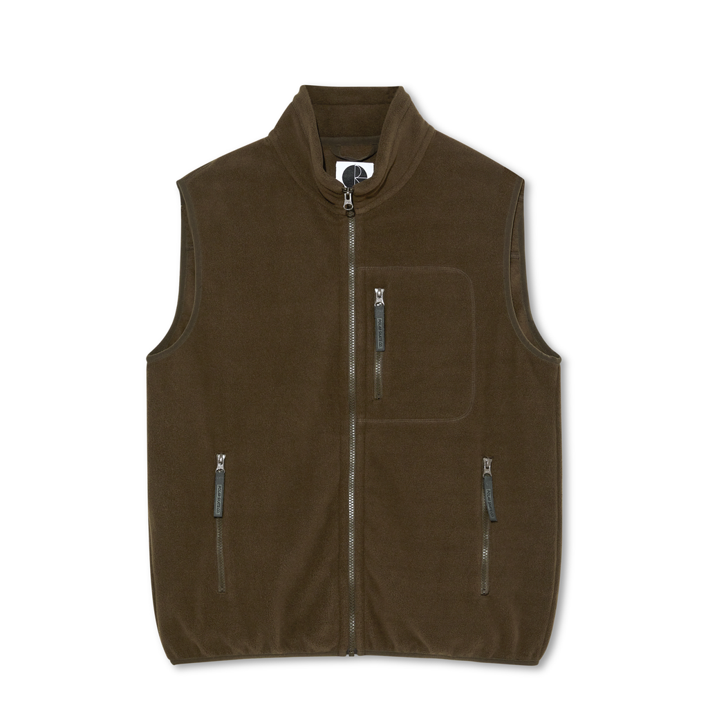 POLAR - Basic Fleece Vest "Brown"