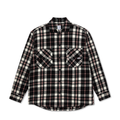 POLAR - Big Boy Overshirt Flannel "Black / Cloud White / Red"