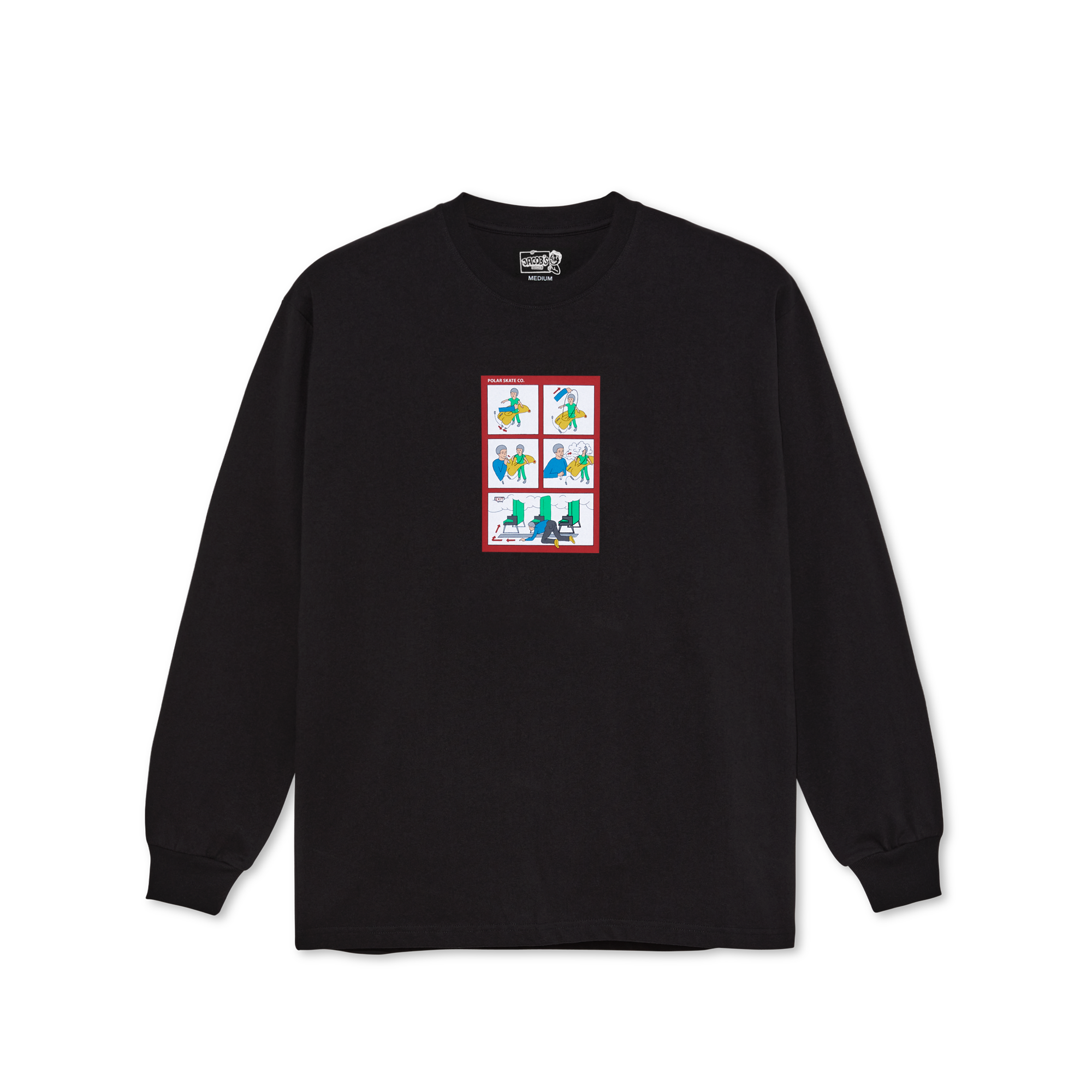 POLAR -  Safety on Board LS Tee "Black"
