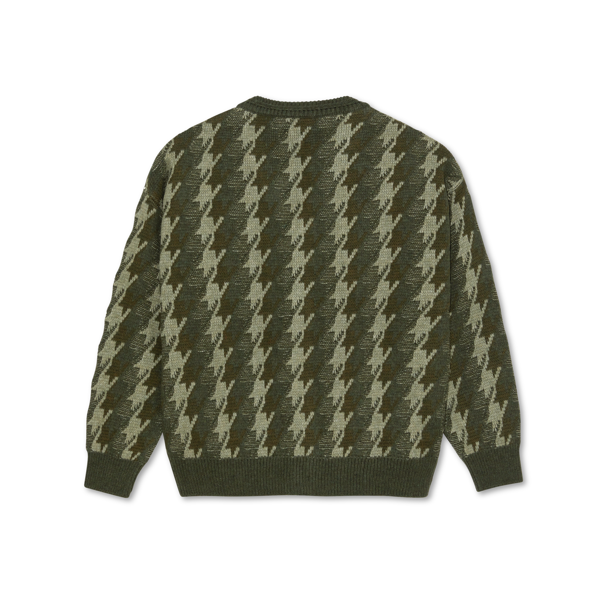 POLAR - Louis Cardigan Houndstooth "Green"