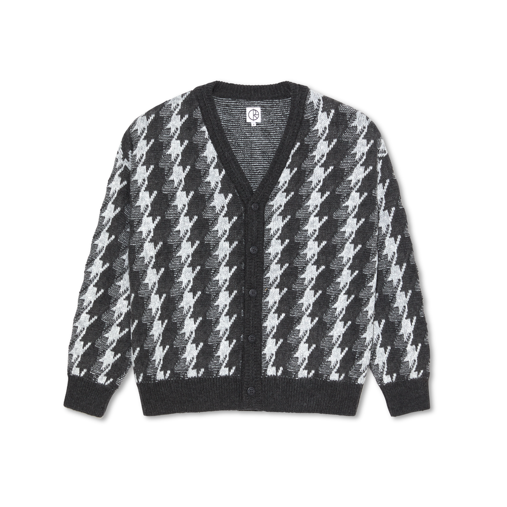 POLAR - Louis Cardigan Houndstooth "Grey"