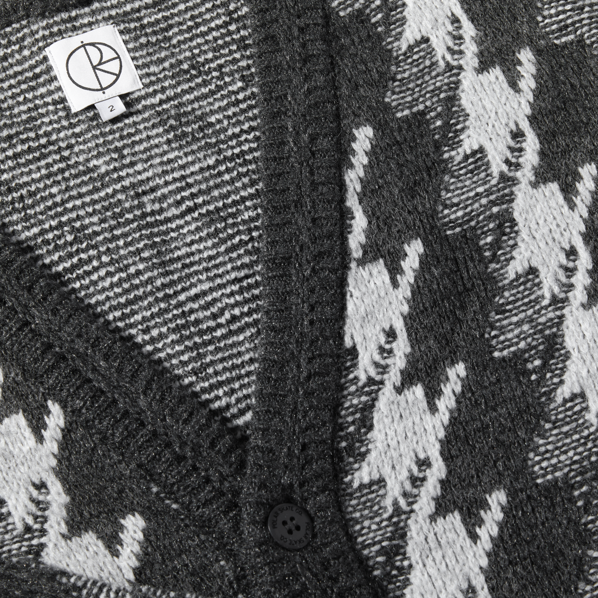POLAR - Louis Cardigan Houndstooth "Grey"