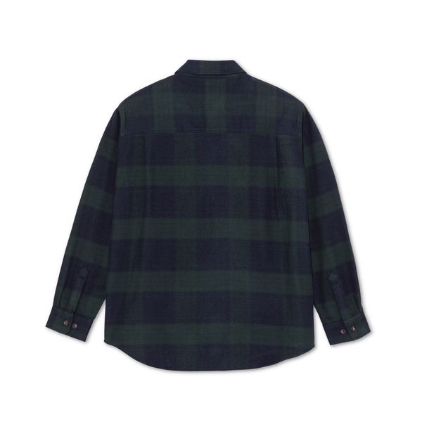 POLAR - Mike LS Shirt Flannel "Navy / Teal"