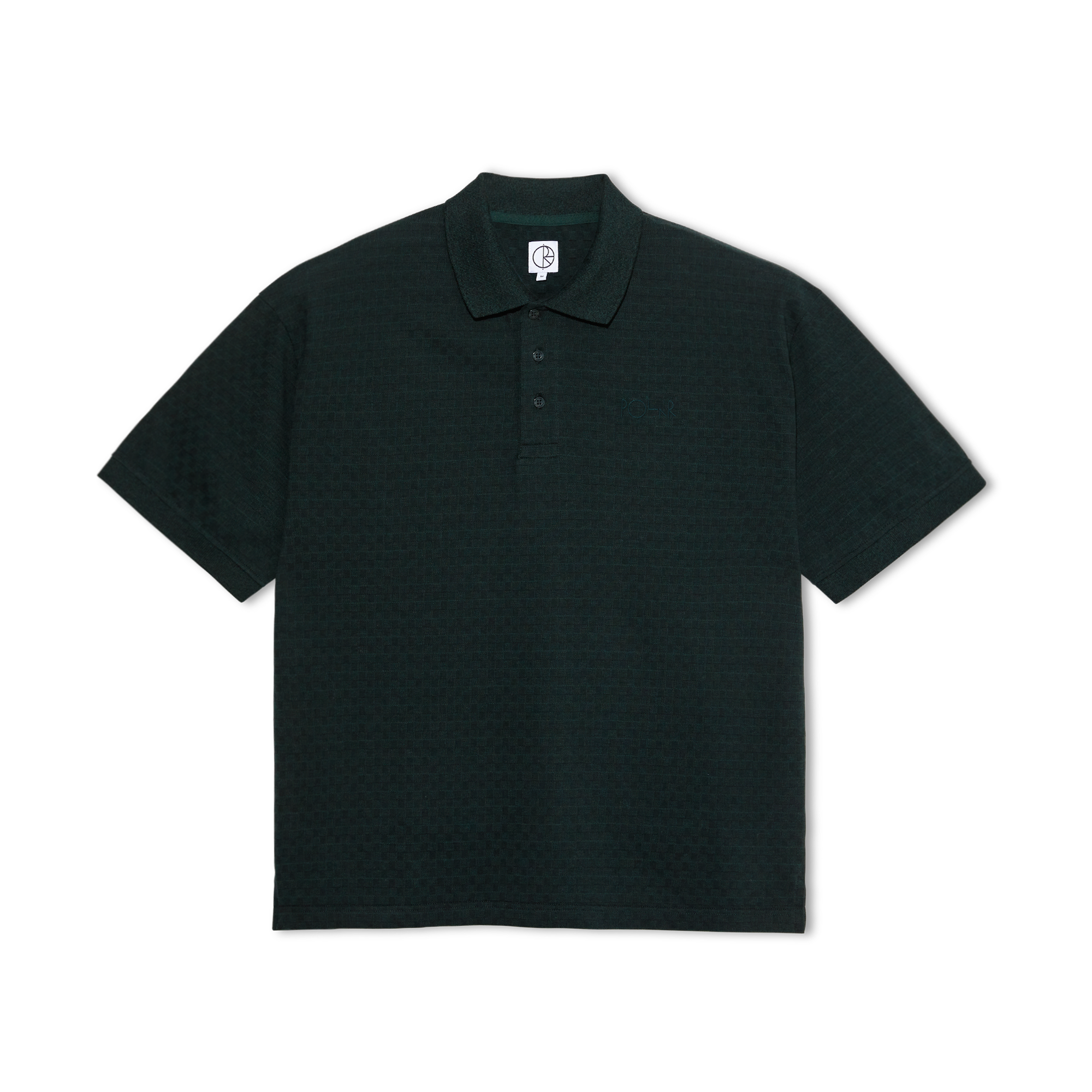 POLAR - Check Surf Polo Shirt "Dark Teal"