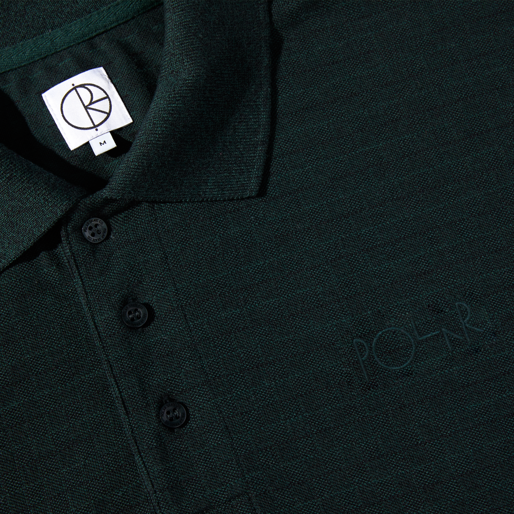 POLAR - Check Surf Polo Shirt "Dark Teal"