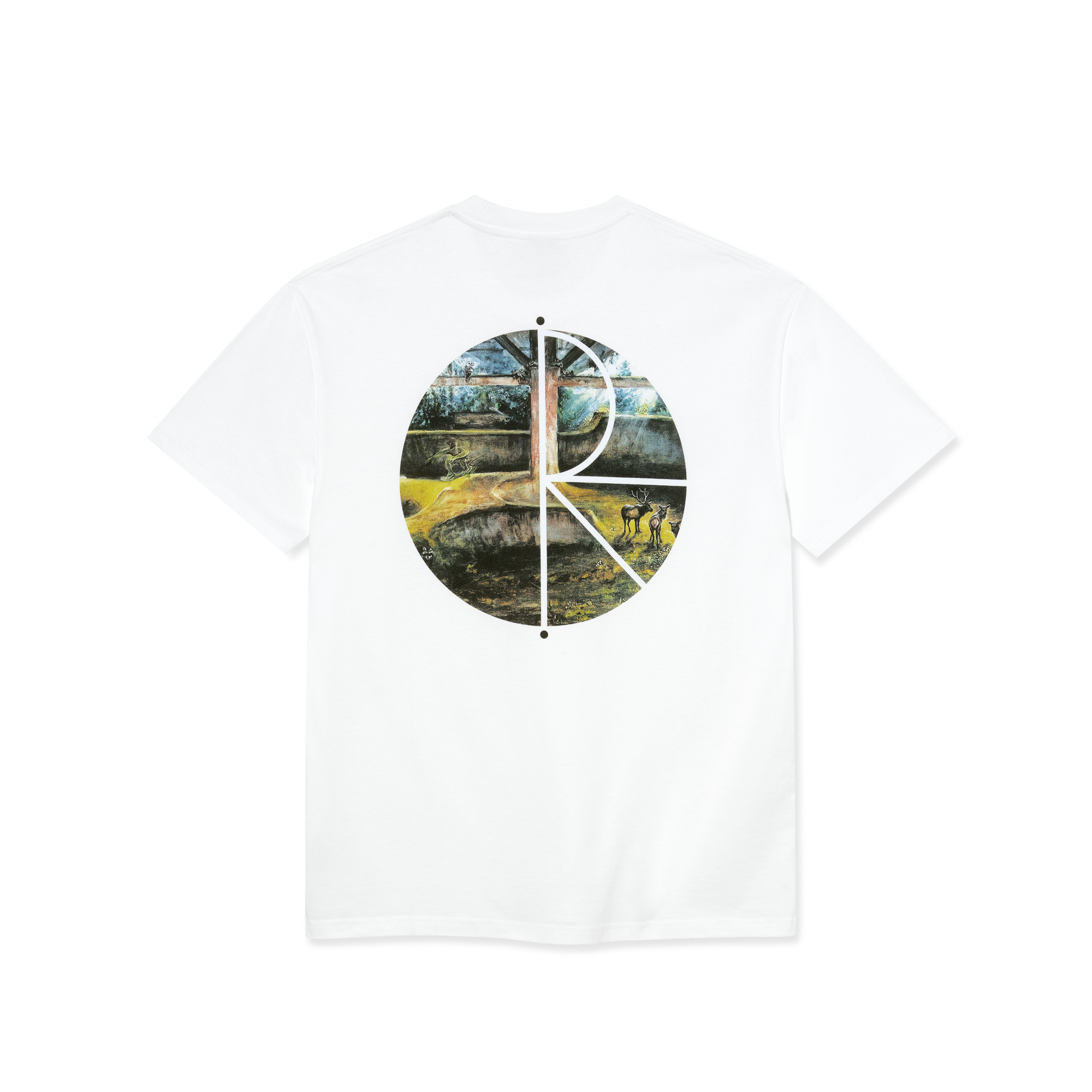 POLAR - Fill Logo Burnside 2084 Tee ”White"