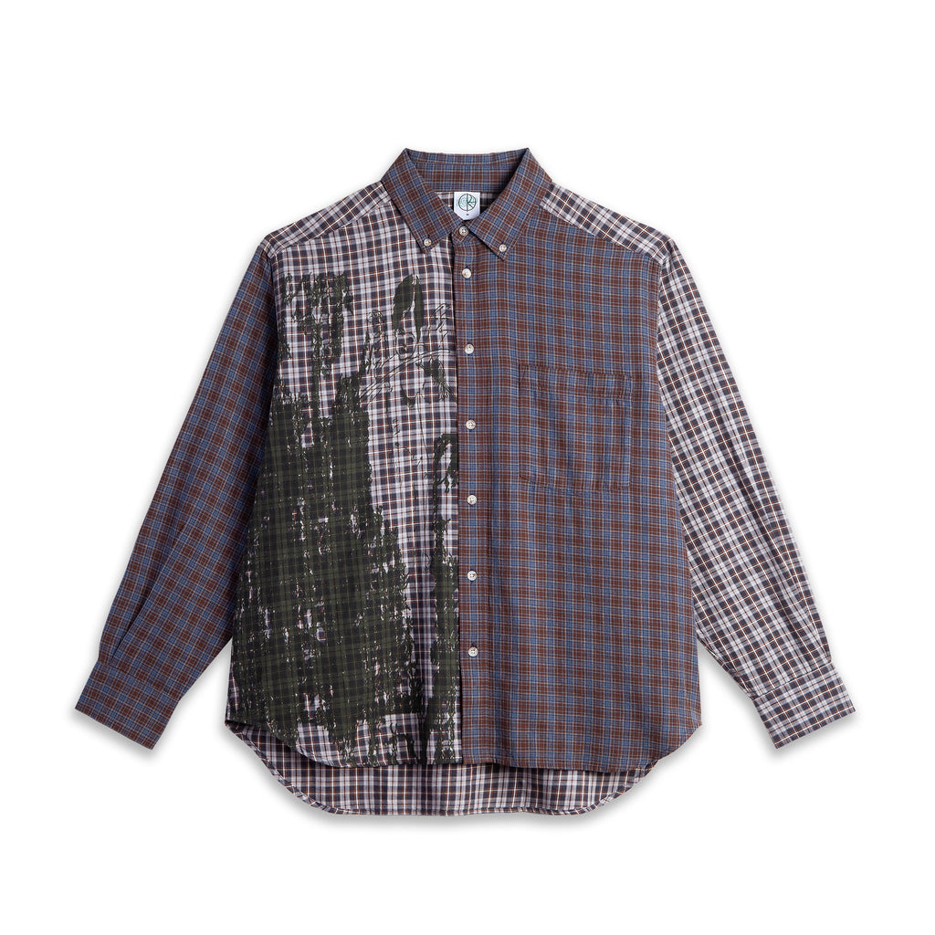 POLAR - Ben LS Shirt | Violin "Graphite/Blue"