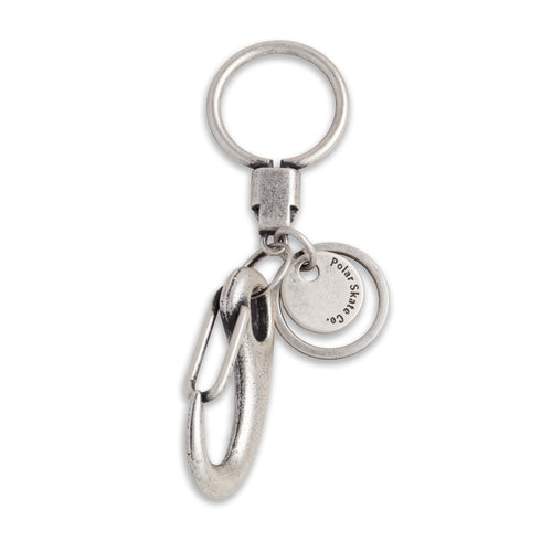 POLAR - Hook Key Ring  "Brushed Silver"