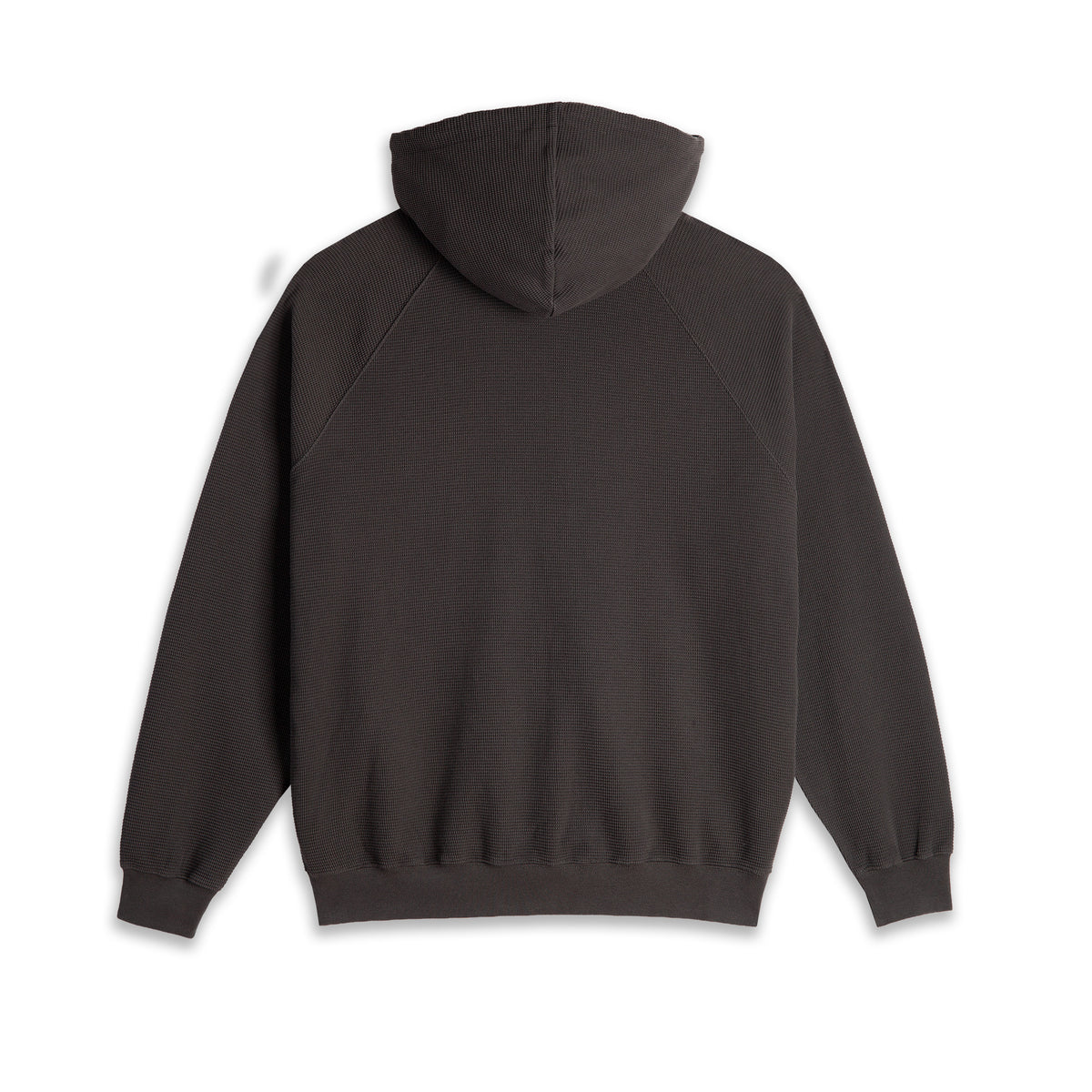 POLAR - Waffle Zip Hoodie "Dirty Black"