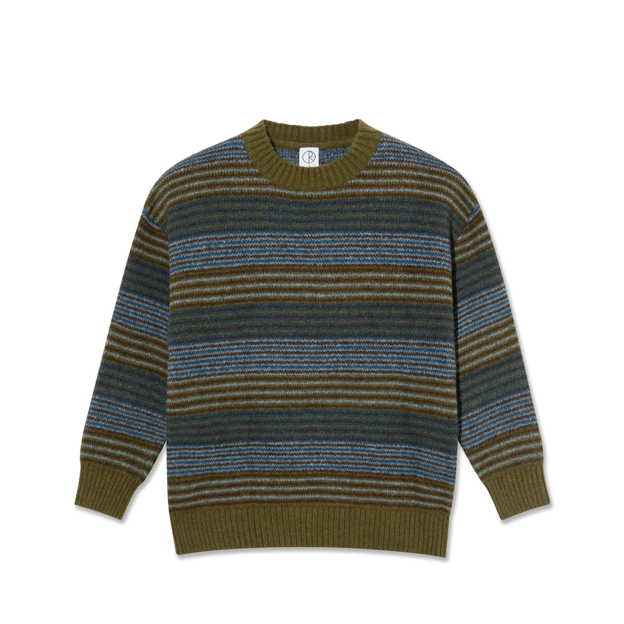 POLAR - George Sweater "Blue Green Stripe"