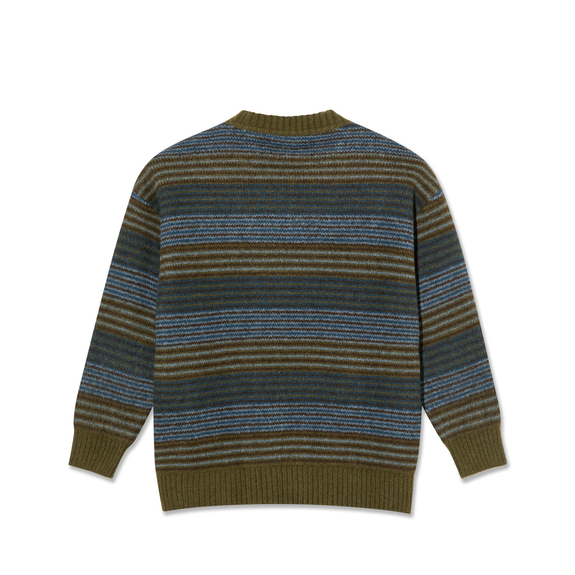 POLAR - George Sweater "Blue Green Stripe"