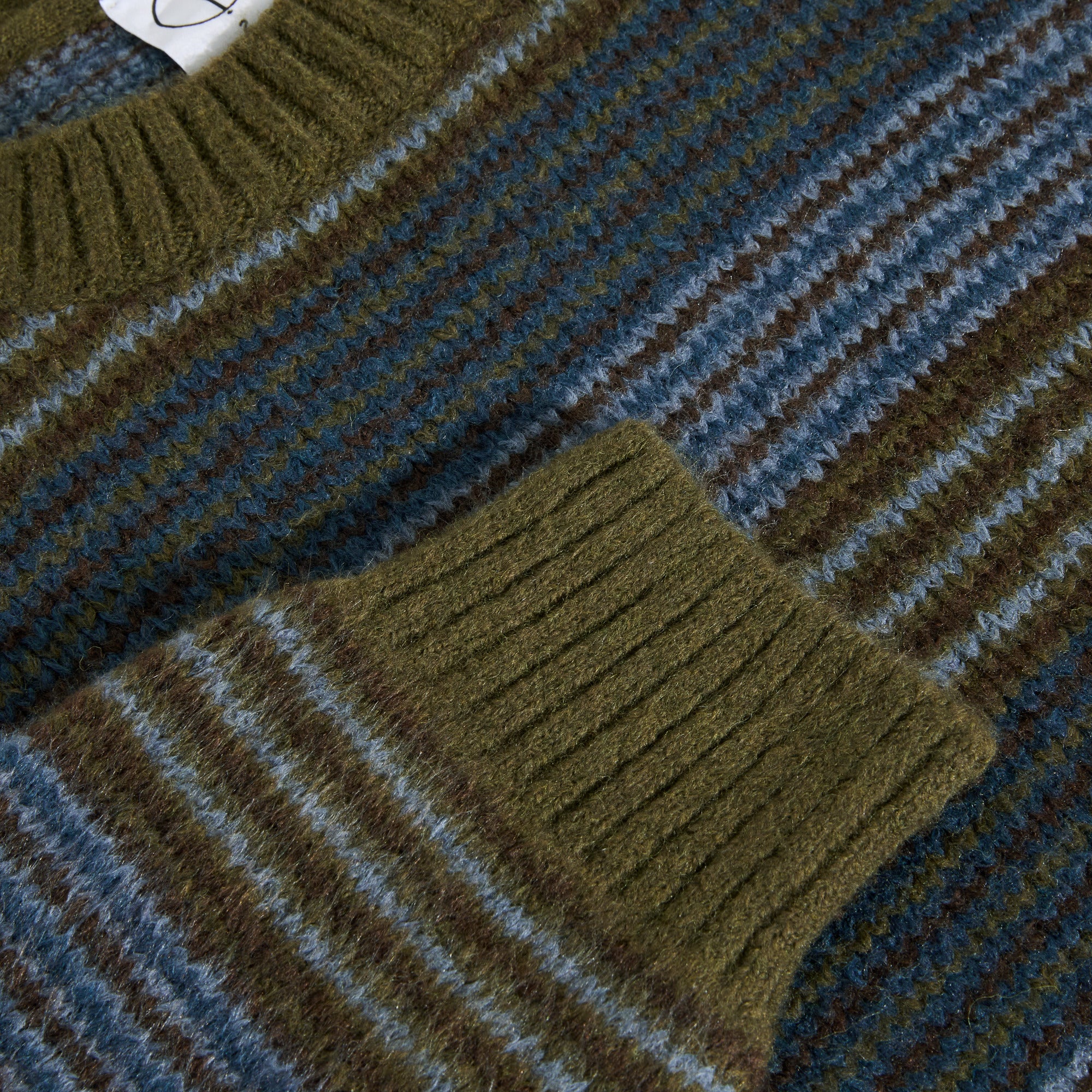 POLAR - George Sweater "Blue Green Stripe"