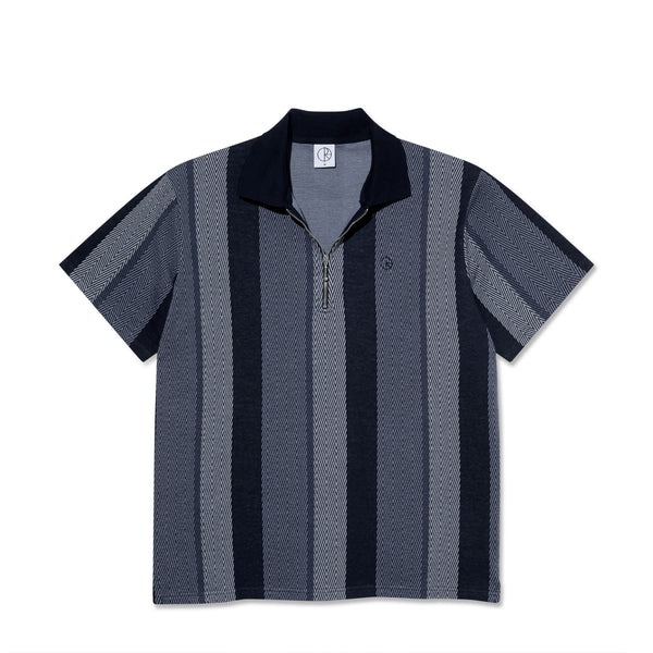 POLAR - Jacques Polo Shirt | Herringbone "Blue"