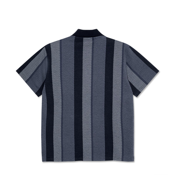 POLAR - Jacques Polo Shirt | Herringbone "Blue"