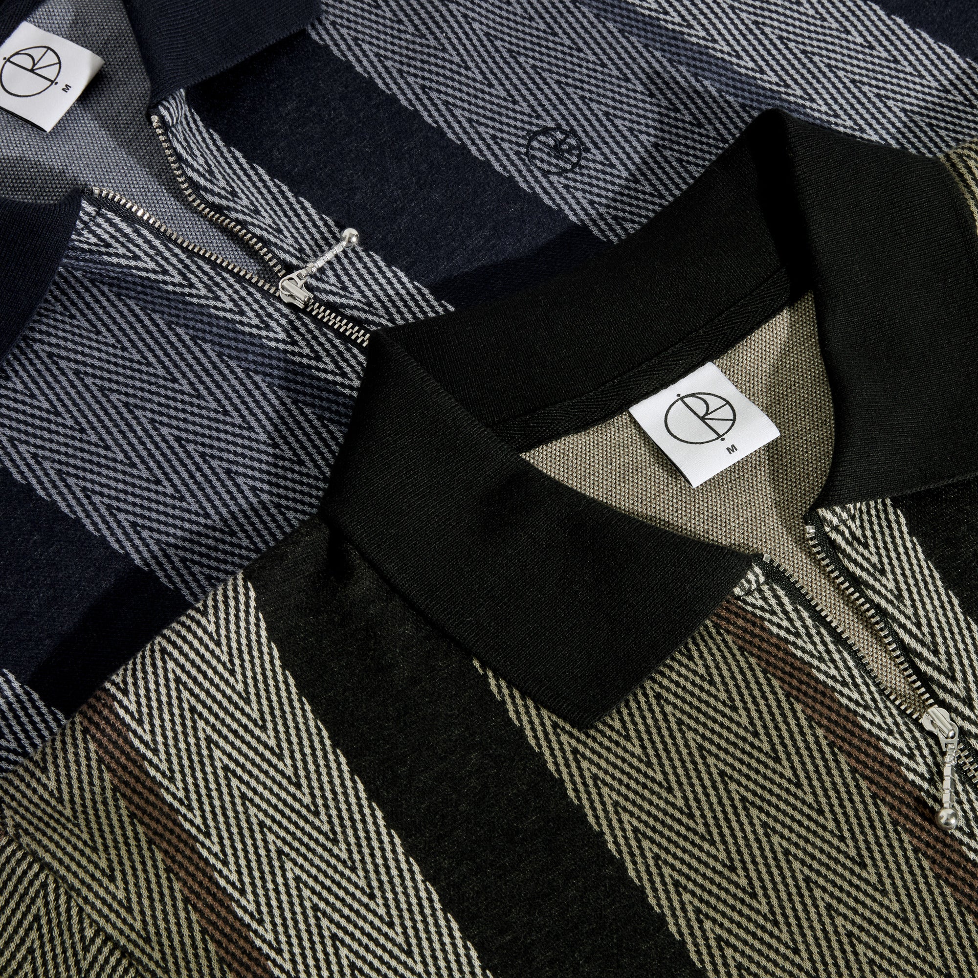 POLAR - Jacques Polo Shirt | Herringbone "Blue"