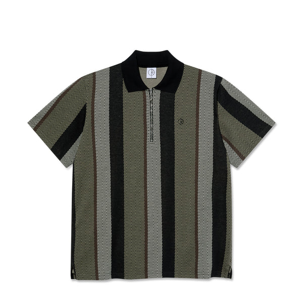 POLAR - Jacques Polo Shirt | Herringbone "Khaki Green"