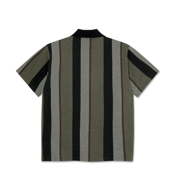 POLAR - Jacques Polo Shirt | Herringbone "Khaki Green"